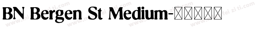 BN Bergen St Medium字体转换